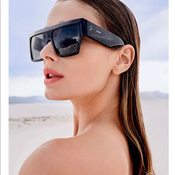 Celine Bordeaux flat top sunglasses - Picture 2 of 10